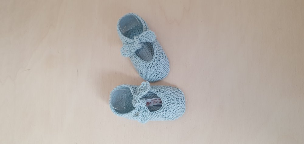 Scarpine neonato/neonata con fiocco 