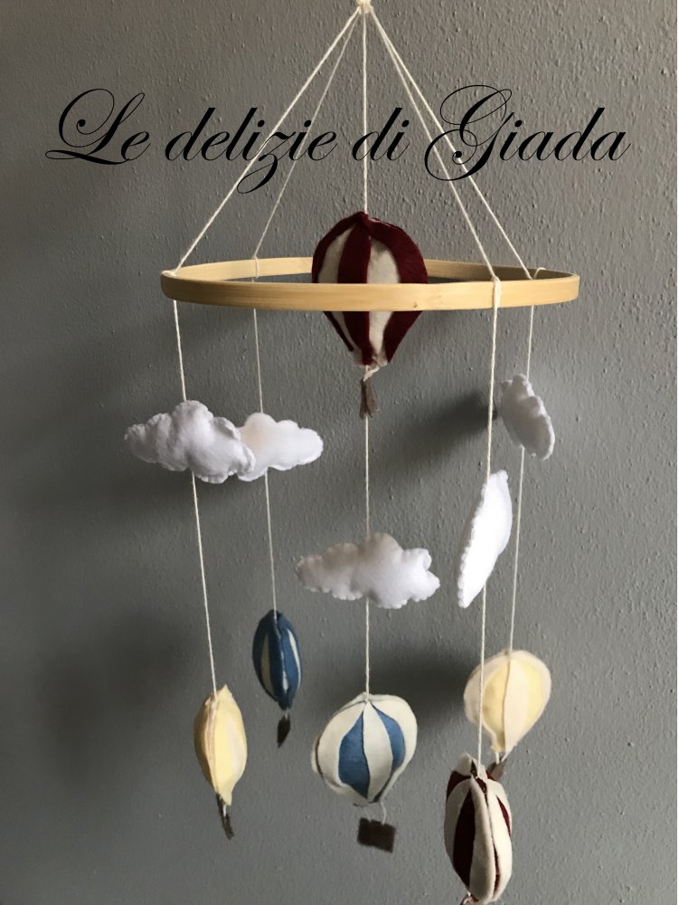 Giostrina culla/baby mobile mongolfiere