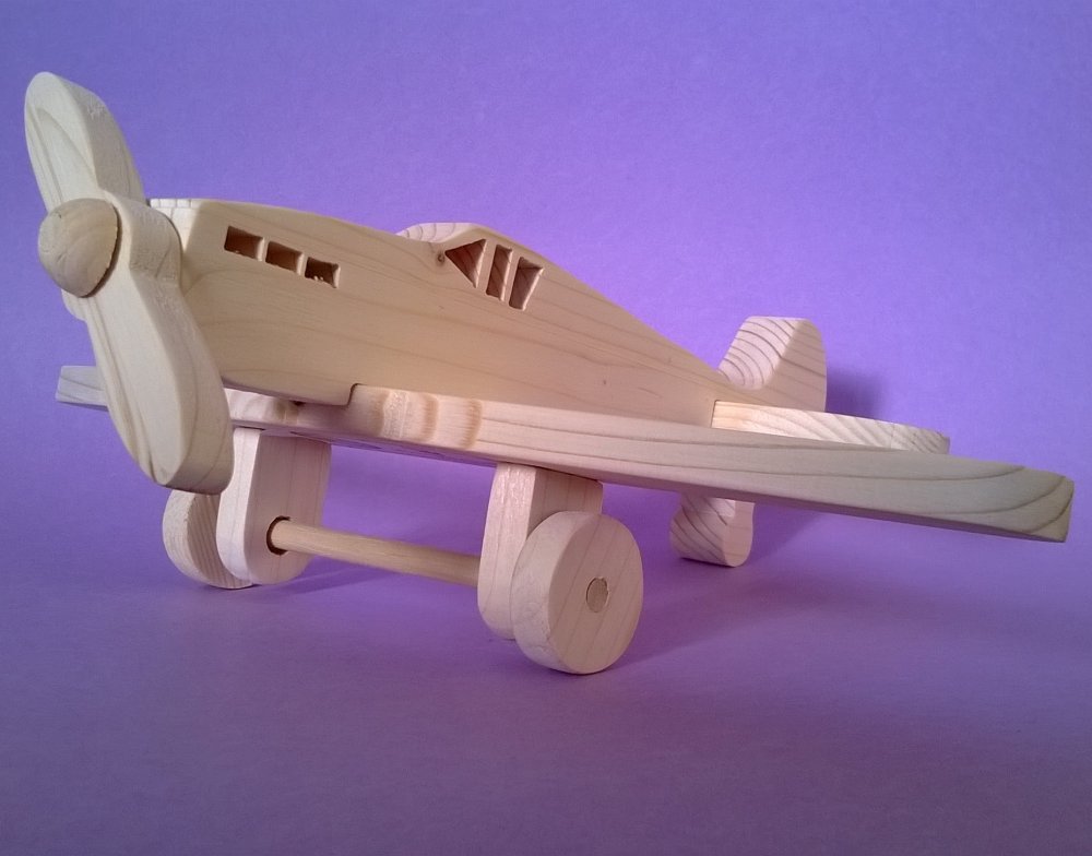 Aeroplano in legno per bambini modello 
